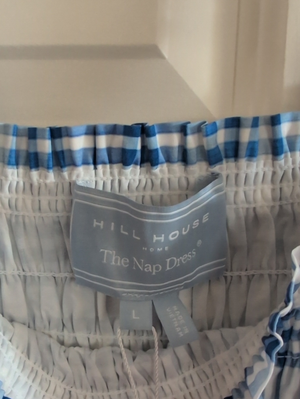 Hill House Azalea Dress in Blue Watercolor Gingham - Picture 9 of 12